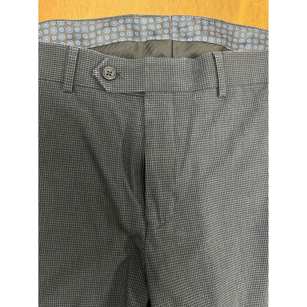 Michael Kors Mens Dress Pants 38x27.5 Grey Black Trousers(0396) - Picture 3 of 11